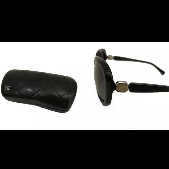 CHANEL Polarized CC Logo Eyewear Polarized Sunglasses Black Authentic - Picture 8 of 8